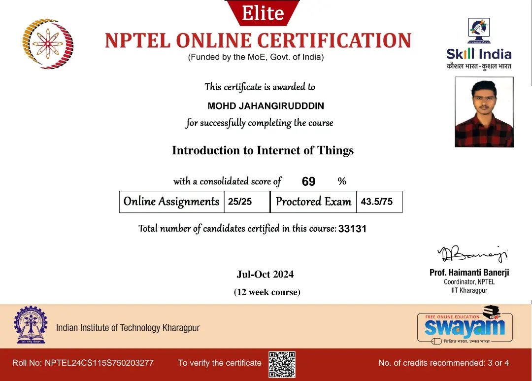 giet_hyd's tweet photo. ECE Students of @giet_hyd have secured NPTEL SWAYAM CERTIFICATION  with Elite medals in "Introduction to Internet of Things" during jul-oct 2024 

#giet_hyd #autonomous #TopEngineeringCollege #Hyderabad #engineeringcollege #BTech #ECE #nptel #internetofthings #certification https://t.co/J5gq3LekKU