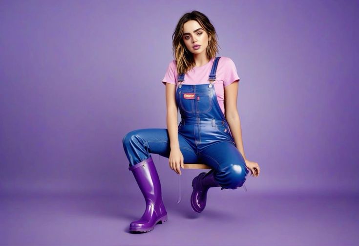 v__dolls's tweet image. --&amp;gt;Follow me&amp;lt;-- #purple #shoes #overalls #outfits #shoes #boots #bootsforwomen #wellies #rubberboots ...Follow for more