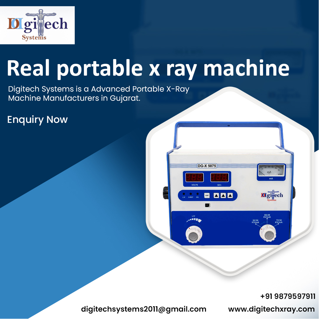 DigitechX_Ray's tweet image. Digitech Systems, we are proud to be leading Real Portable X-Ray Machine Manufacturers, offering cutting-edge technology for accurate and efficient imaging—anytime, anywhere. 

📲 +91 9879597911
📩 digitechsystems2011@gmail.com
📶 digitechxray.com/portable-x-ray…

#DigitechSystems