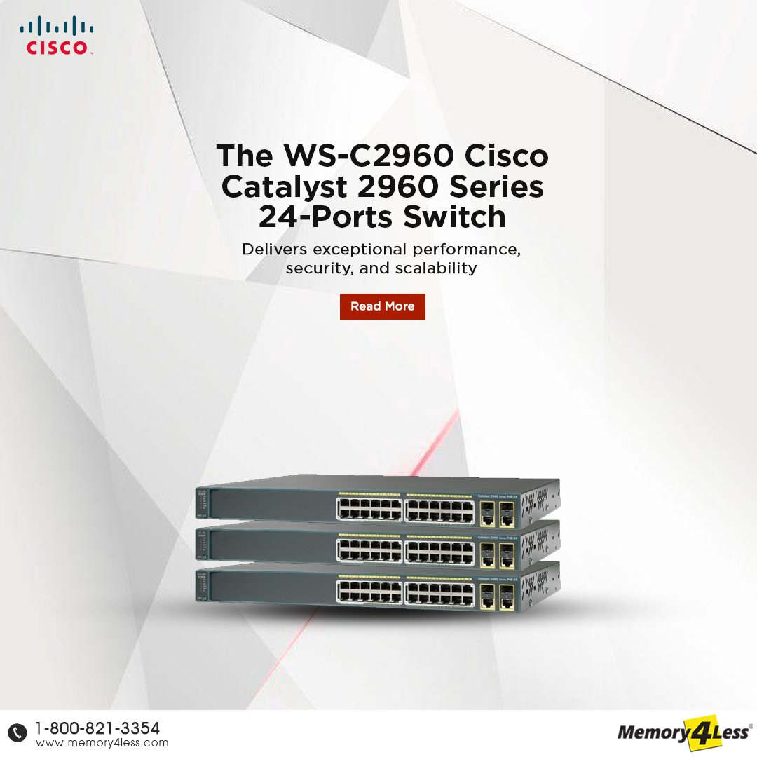 Memory4Less's tweet photo. WS-C2960 Cisco Catalyst 2960 Series 24-Ports Switch Review read more: https://t.co/Kel2xIC6eR… #CiscoCatalyst #WSC2960 #NetworkingSwitch #CiscoSwitch #TechReview #SwitchPerformance #NetworkEquipment #ITInfrastructure #CiscoNetworking #blogger #latestcontent https://t.co/IGPI4csxkU