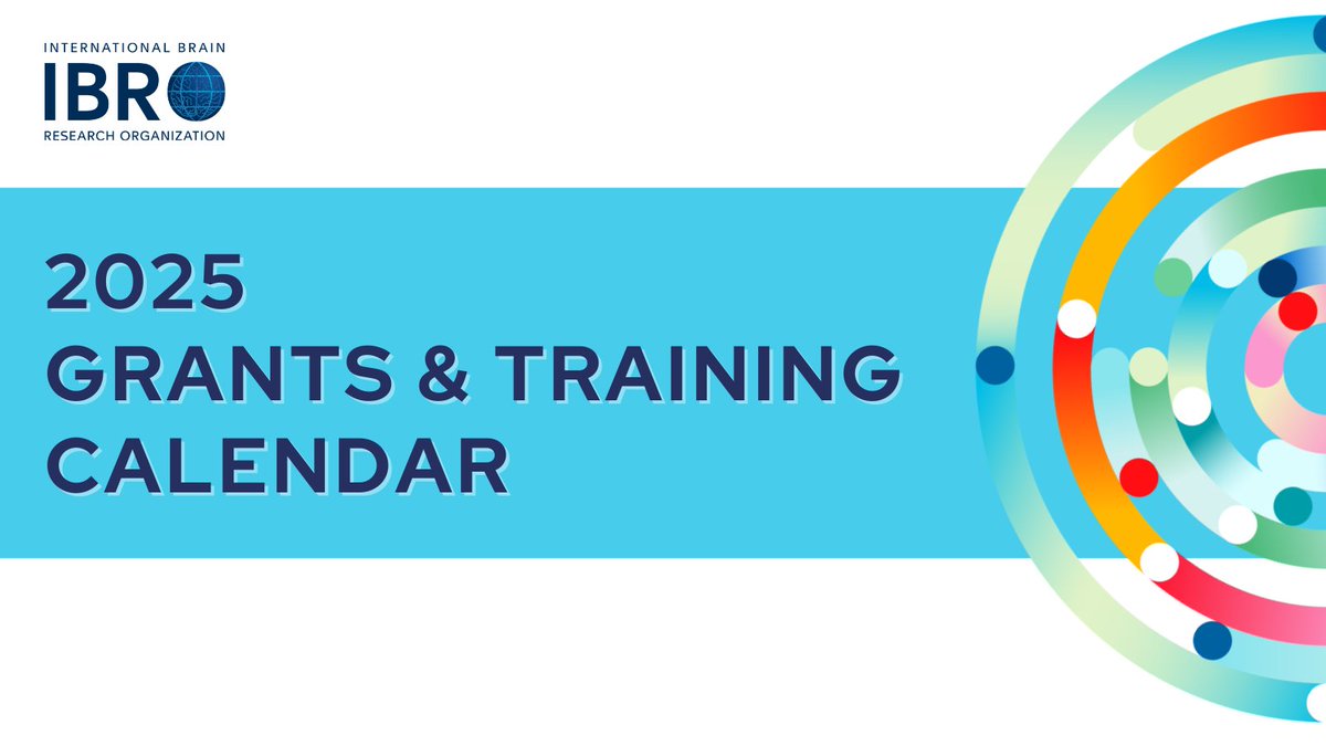 IBRO’s 2025 #Grants &amp; #Training Calendars are out! 🤩 
Start your new year by planning your next steps to advance your career: ow.ly/y3Vg50UrJEU

#Funding #Neuroscience #Award

<a href="/neuroFALAN/">FALAN</a> <a href="/SONAorg/">SONA</a> <a href="/FENSorg/">FENS</a> <a href="/SfNtweets/">Society for Neuroscience (SfN)</a> <a href="/CAN_ACN/">CAN ACN</a>