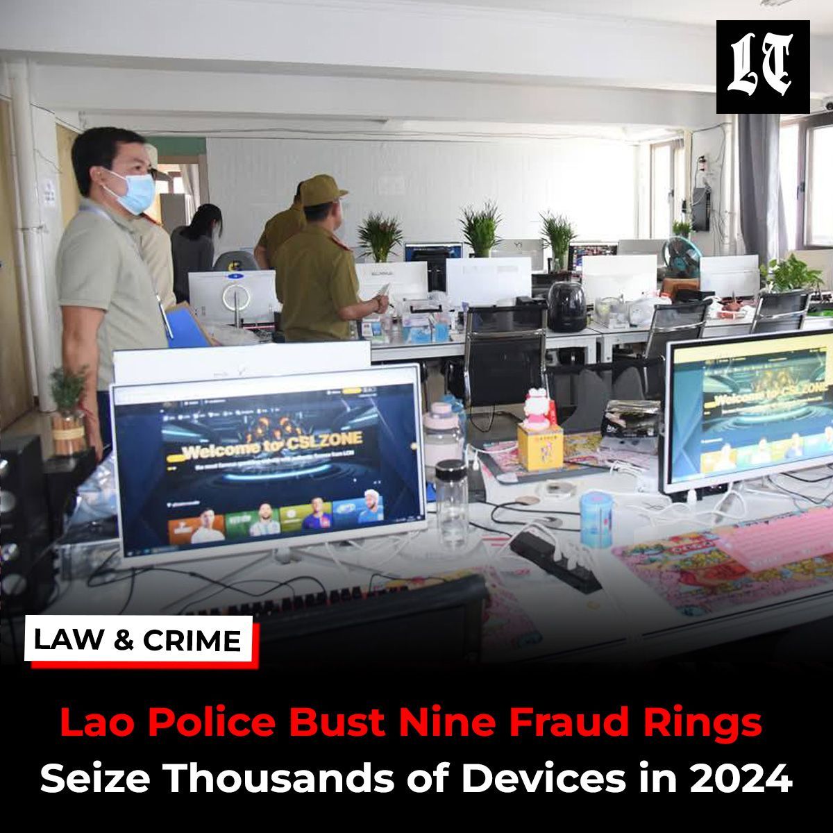 Lao authorities successfully dismantled nine call center fraud operations in the Golden Triangle Special Economic Zone (SEZ) in 2024. These operations resulted in the identification and arrest of 267 individuals from 16 different nationalities.

Read more:buff.ly/4ai4n2p