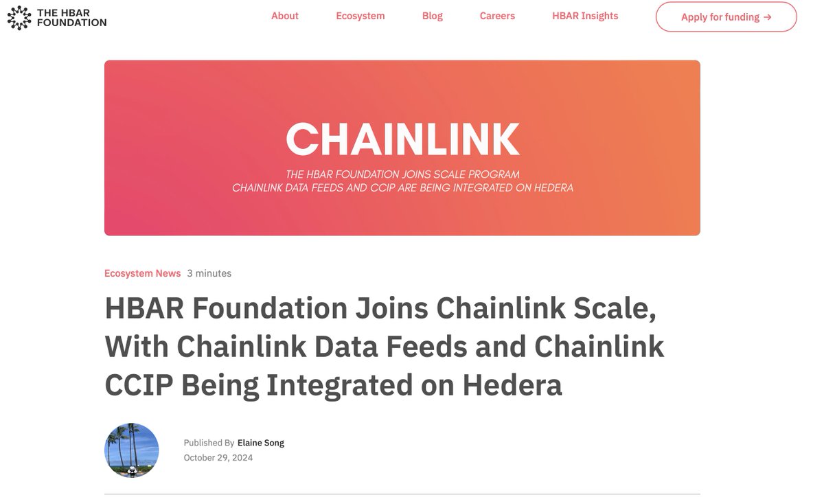 #cardano is being left behind. CCIP is a non-negotiable to remain competitive in the DeFi space. We deserve an update. $ADA $LINK x.com/HBAR_foundatio…