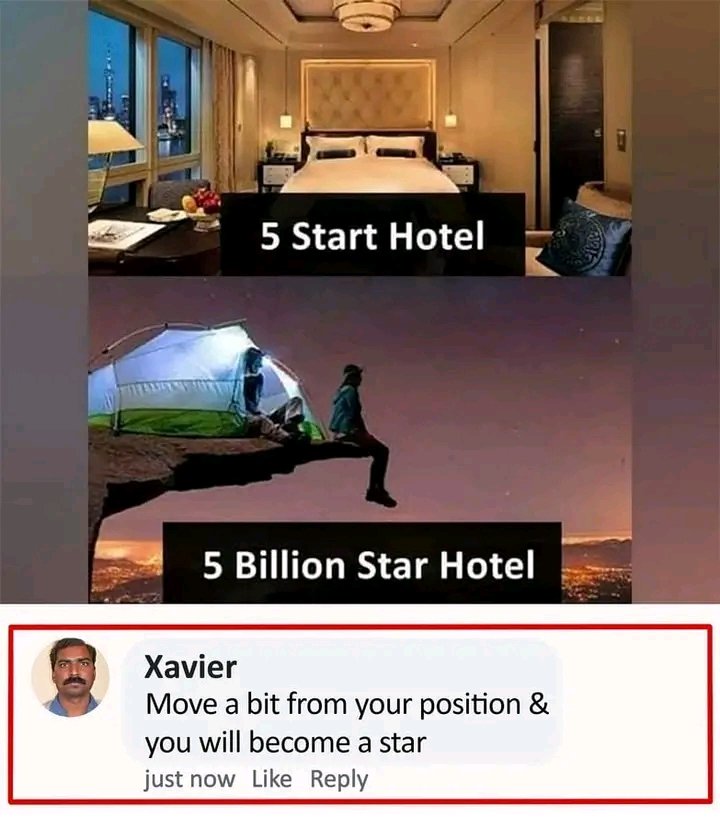 You'll become a star 😂
