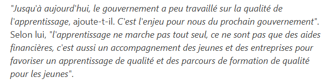 Sauce Christian #le business de l'apprentissage tweet media
