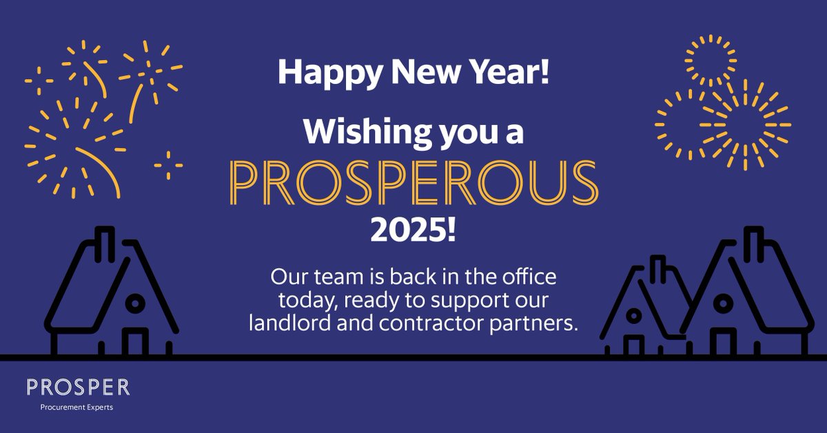 Prosper (@prosper_ne) on Twitter photo Are you looking to start 2025 with a new procurement partner?
Find out more about us here ๐ buff.ly/3OF6iE0 or get in touch ๐ง info@prosper.uk.com
#procurementsolutions #procurementuk #2025 #landlords Are you looking to start 2025 with a new procurement partner?
Find out more about us here ๐ buff.ly/3OF6iE0 or get in touch ๐ง info@prosper.uk.com
#procurementsolutions #procurementuk #2025 #landlords