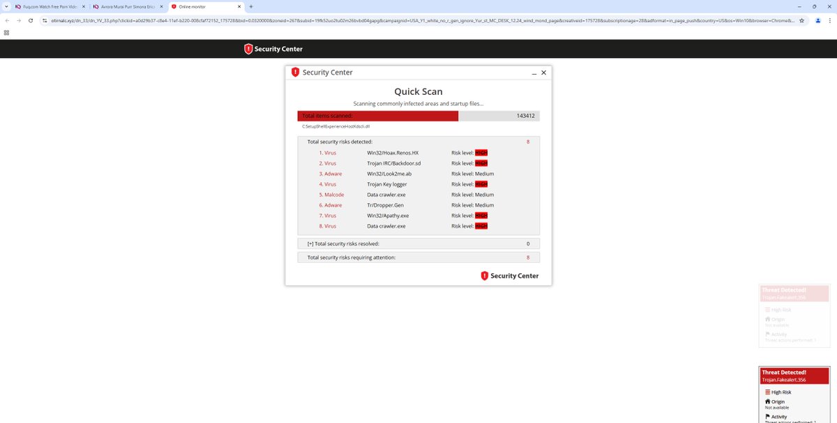 d1savow3d's tweet image. otirnalc[.]xyz &amp;amp; 60trackdomain[.]com
#fakescanner #hosts #adblock @GoDaddy @GoDaddyHelp Abuse detected here