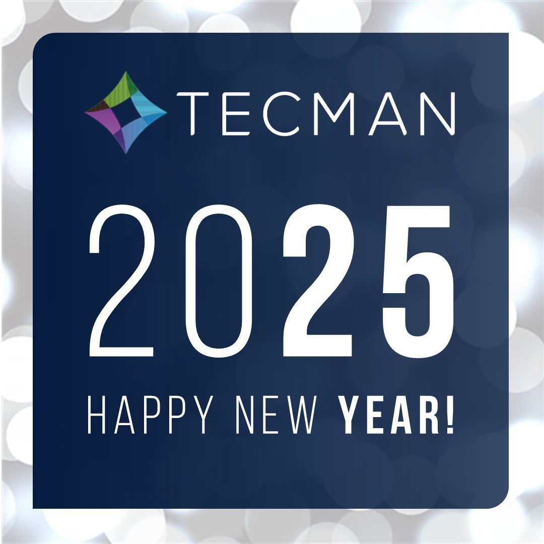 🎉🎊 #HappyNewYear to all our customers, followers, and Tecman team members! We hope you enjoyed the festivities with friends and family. Stay tuned for exciting announcements throughout 2025 —there's so much in store! #NewYear