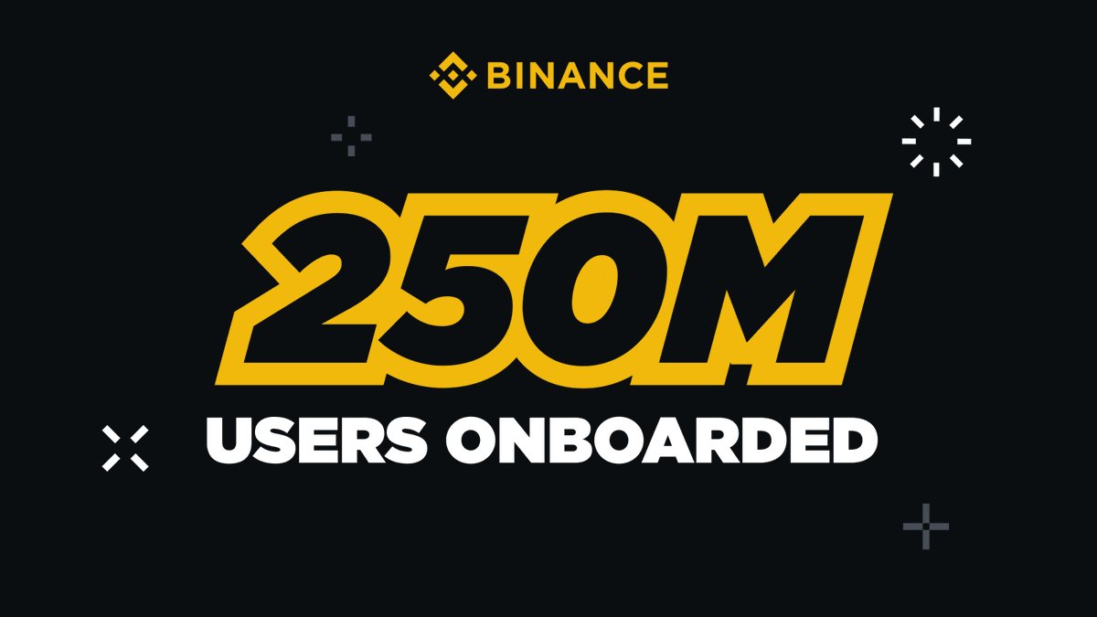 1 billion users is the benchmark for mass adoption, and today we’ve reached an incredible milestone: 250M users—one quarter of the way there!

Crypto is growing stronger every day. Together, we’re building the future and bringing our collective vision closer to reality. 🚀