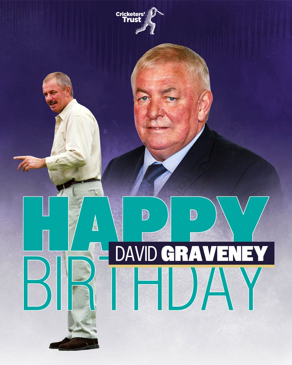 We hope Cricketers' Trust President David Graveney has a fantastic birthday 🎉