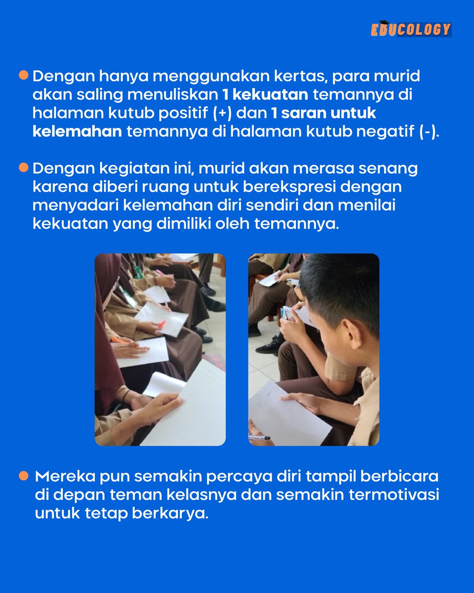 educology_id's tweet photo. Sebentar lagi sudah masuk sekolah nihπ€©
Yuk, Bapak/Ibu guru mulai mempersiapkan metode pembelajaran yang menarik dan menyenangkan seperti cerita Ibu Surya Ningsi berikut. β¨
#MerdekaBelajar #KurikulumMerdeka #PlatformMerdekaMengajar https://t.co/cm6OEEqs6a