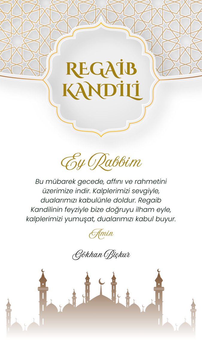 Hayırlı Kandiller.