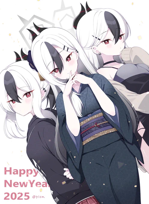 お年賀カヨコです。1カヨ2カヨ3カヨコで縁起がいいね 