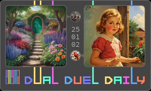 enigma_mt's tweet photo. Today's #duel is between 'Theme: Mystery and hidden beauty ...' by 岩田 茜 and 'illustration outside the house, ...' by Adrian Vella , support either of these two images, click https://t.co/fYtEzAB41w or https://t.co/RA3yAEcltA for more details. #AIGC https://t.co/TLCowW2hhq