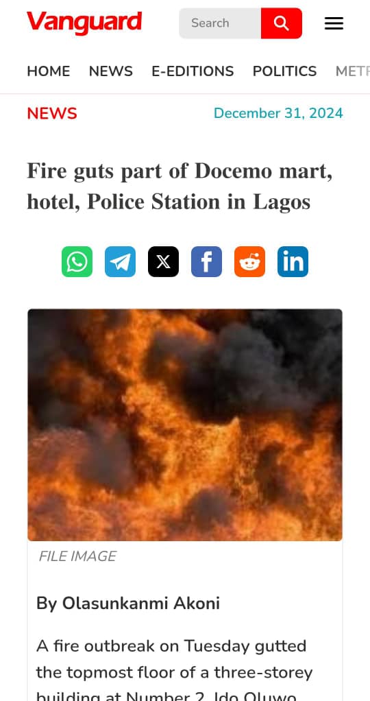 "Lagos fire incidents up 40% since 2022.

Time to protect your documents isn't tomorrow.

It's today."