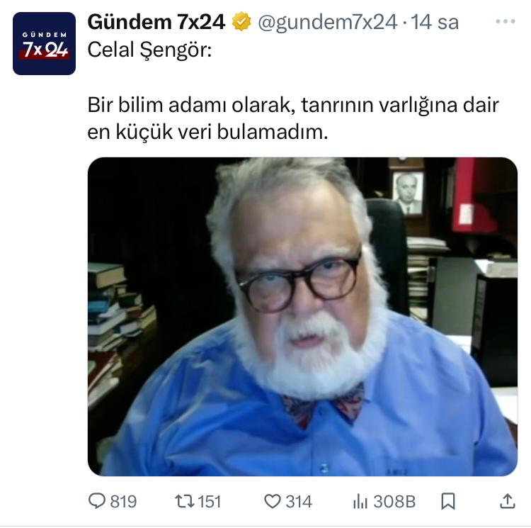 Kâinatın işleyişinde cari doğa kanunlarını keşfetmek için geliştirilmiş yöntemlerle kâinata aşkın bir varlığı tespit etmeye çalışmak ve bunu yapamayınca da inkâr etmek en hafif tabirle akılsızlıktır.