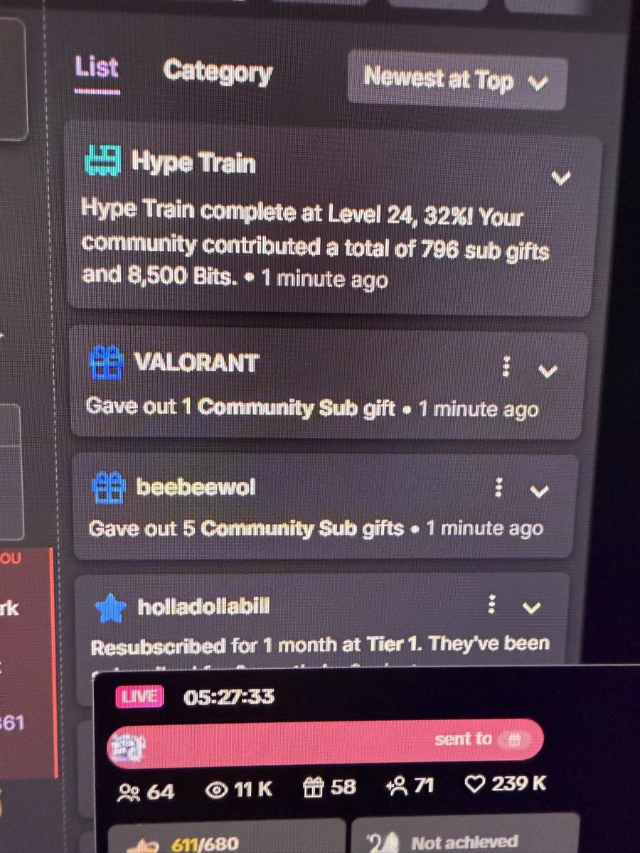 I don’t usually like to post about numbers. Cuz I like to celebrate crazy milestones in the moment with my community💕 But I will always brag and hype up my community for always being absolutely amazing🥹. For a last minute subathon to ring in the new year we brought it 2163 subs