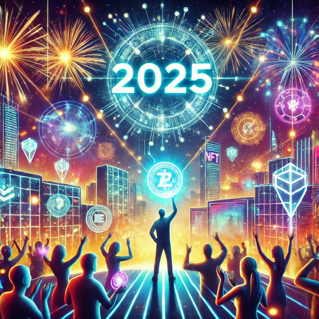 NFTs2Me's tweet image. Happy 2025!!! 🎉 Let's make this year as unique as every NFT 😉✨.

Remember, rarity isn’t just a trait—it’s a mindset!

At @NFTs2Me, we’re here to turn your wildest NFT ideas into reality. Let’s mint some magic this year! 🚀🎨