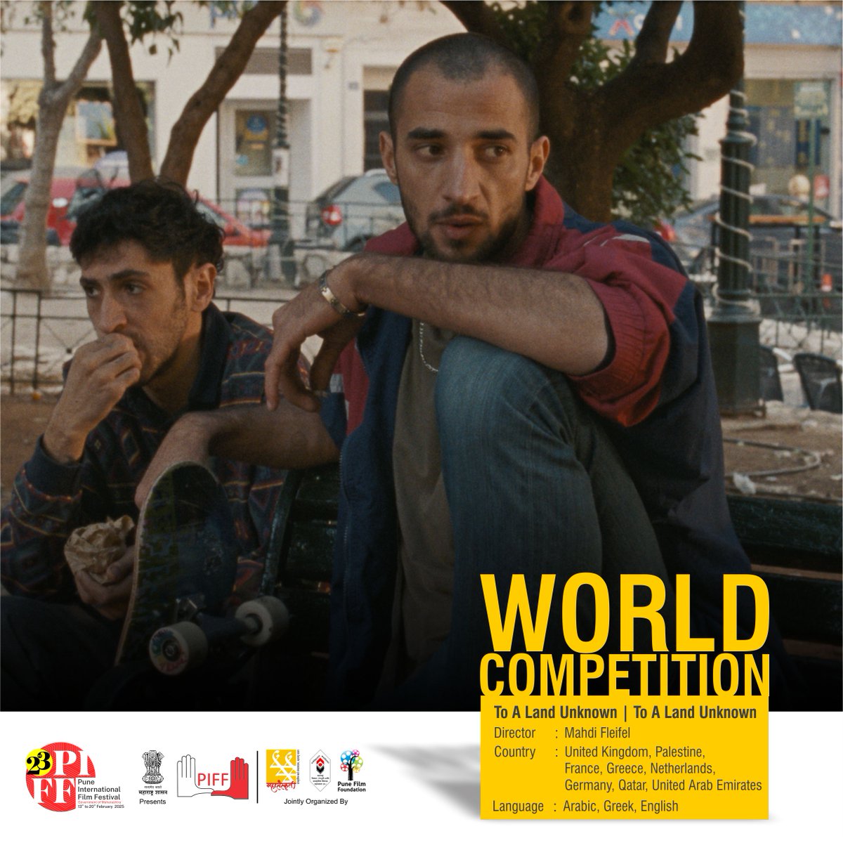 piffindia's tweet photo. 23rd PIFF: A Global Showcase
The World Competition is back at the Pune International Film Festival!
Feb 13-20, 2025 | Delegate Pass: ₹800/-
Registration starts Jan 15, 2025
Join us for a spectacular celebration of international cinema!
#piffindia #piff2025 #worldcompetition https://t.co/XLJx4IwlCx