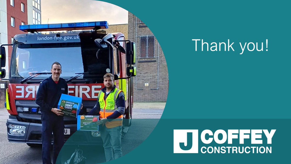 Wrapped up London! 

A big thank you to our teams who recently supported the London Fire Brigade in their effort to collect winter coats and jackets for 'Wrap Up UK'. It’s a fantastic cause, and we’re thrilled to see an incredible 16,000 coats donated nationwide.

Well done all!