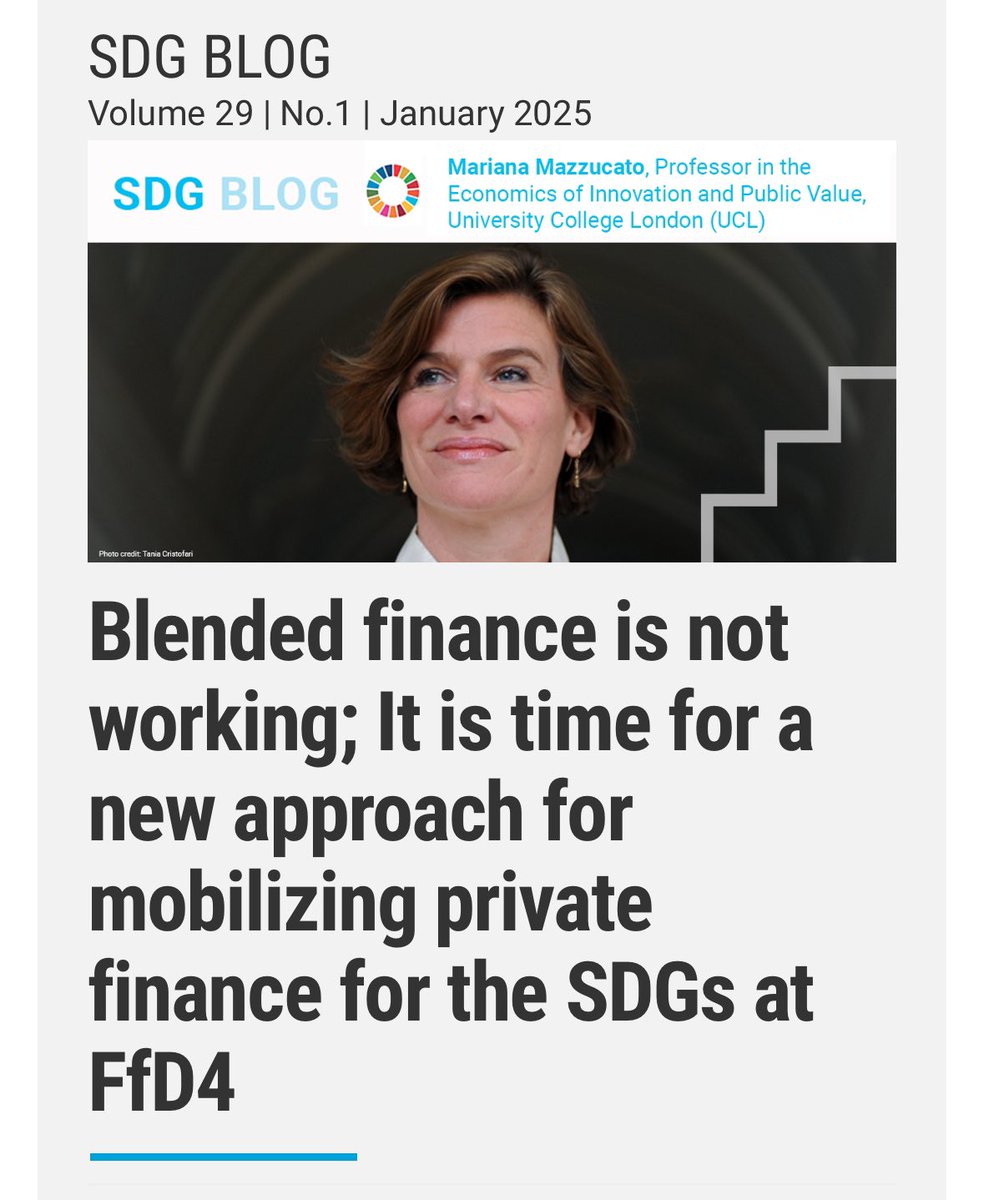 Blended finance was meant to leverage private capital for the SDGs. Instead, it’s subsidizing lower impact projects –missing the real challenges. With just 5 years left, it’s time to rethink how public finance can shape markets to deliver on the SDGs.

Our new blog and