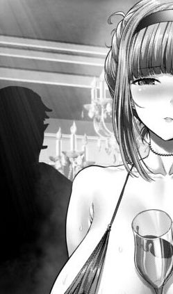 2025年初投稿!(*^-^*) 地下に送られた敗北奴隷ヒロインの春角由愛が、卑猥ドレスで魔界貴族たちに囲まれ視線で嬲られるイラスト!🖋️😌 