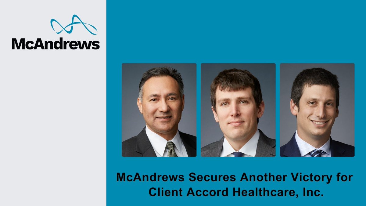 Congrats to the ANDA litigation team of Alex Menchaca, Ben Mahon, and Brad Loren for another firm victory, where the Federal Circuit issued a decision siding with their client Accord Healthcare, Inc. bit.ly/4202LIe

#IntellectualProperty #IPLaw #IP