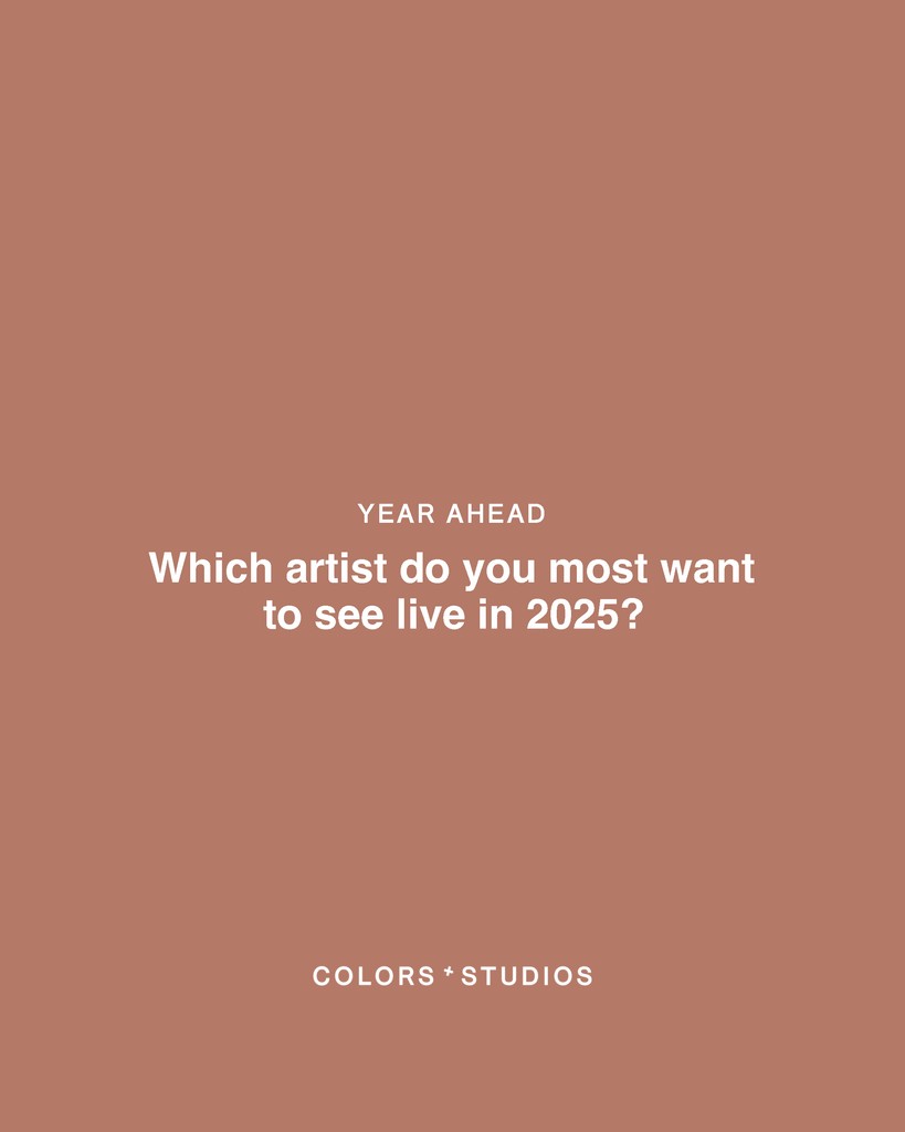 Happy New Year! 🎉 Let’s kick off 2025 with a question: which artist are you most excited to see live this year? Drop your answer below ⬇️