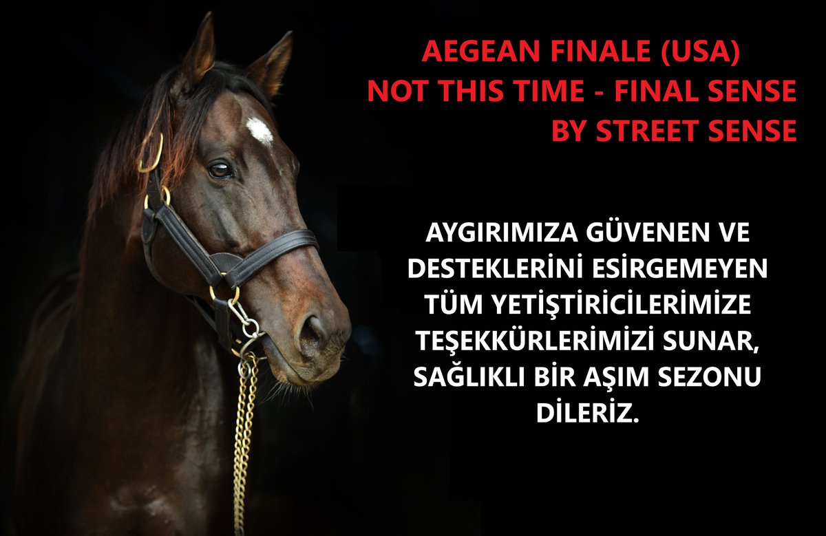 Aygırımız <a href="/AegeanFinale/">Aegean Finale</a> 2025  yılı aşım sezonunda 104 kısrak başvurusu almıştır. 
Aygırımıza güvenen ve desteklerini esirgemeyen tüm yetiştiricilerimize teşekkürlerimizi sunar, sağlıklı bir aşım sezonu dileriz.
<a href="/aleeozdmr/">Ali özdemir</a>  #ArzuOzdemir <a href="/musaozdmr/">Musa Özdemir</a> 
<a href="/sadunoktavstud/">sadunoktavstud</a> <a href="/KadirEroglu/">Kadir Eroglu</a>