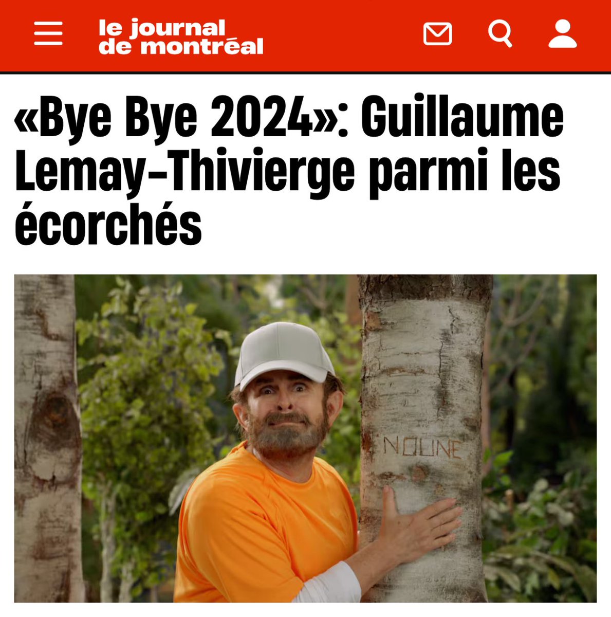 Guillaume Lemay-Thivierge : trop “controversé” pour une pub où il se moque de lui-même, mais parfait pour être ridiculisé dans le Bye Bye. Radio-Canada, où la censure et l’hypocrisie se rencontrent pour décider qui a le droit de rire et de quoi.