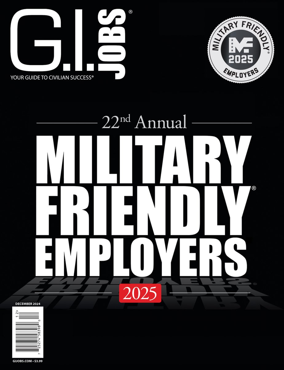 The <a href="/GIJobsMagazine/">G.I. Jobs</a> December issue is here!

The 2025 Guide to <a href="/Mil_Friendly/">Military Friendly®</a> Employers

View the issue here: gijobs.com/magazine/decem…

#gijobs #mfe #military #veterans #jobsforveterans #militaryfriendly #veteranjobs #militaryfriendlyemployers #veteran #gethired #employers