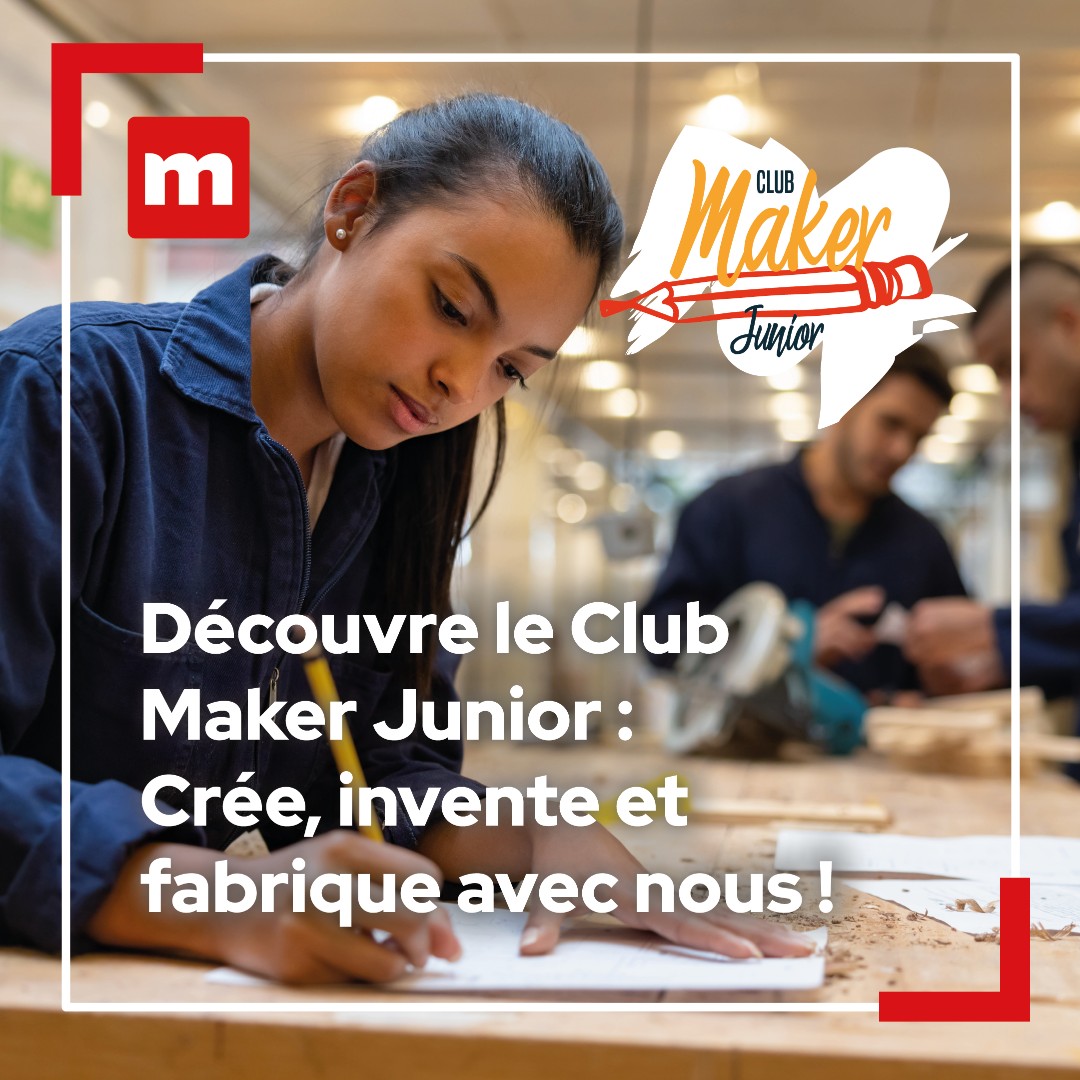 Votre enfant a entre 13 et 15 ans et souhaite s'initier au bricolage tout en découvrant des technologies passionnantes ? Inscrivez-le au Club Maker Junior de La Casemate, tous les mercredis du 12/02 au 16/04 ! 🔧💡 #ClubMakerJunior

Inscription : ow.ly/ZKhJ50UvVqx