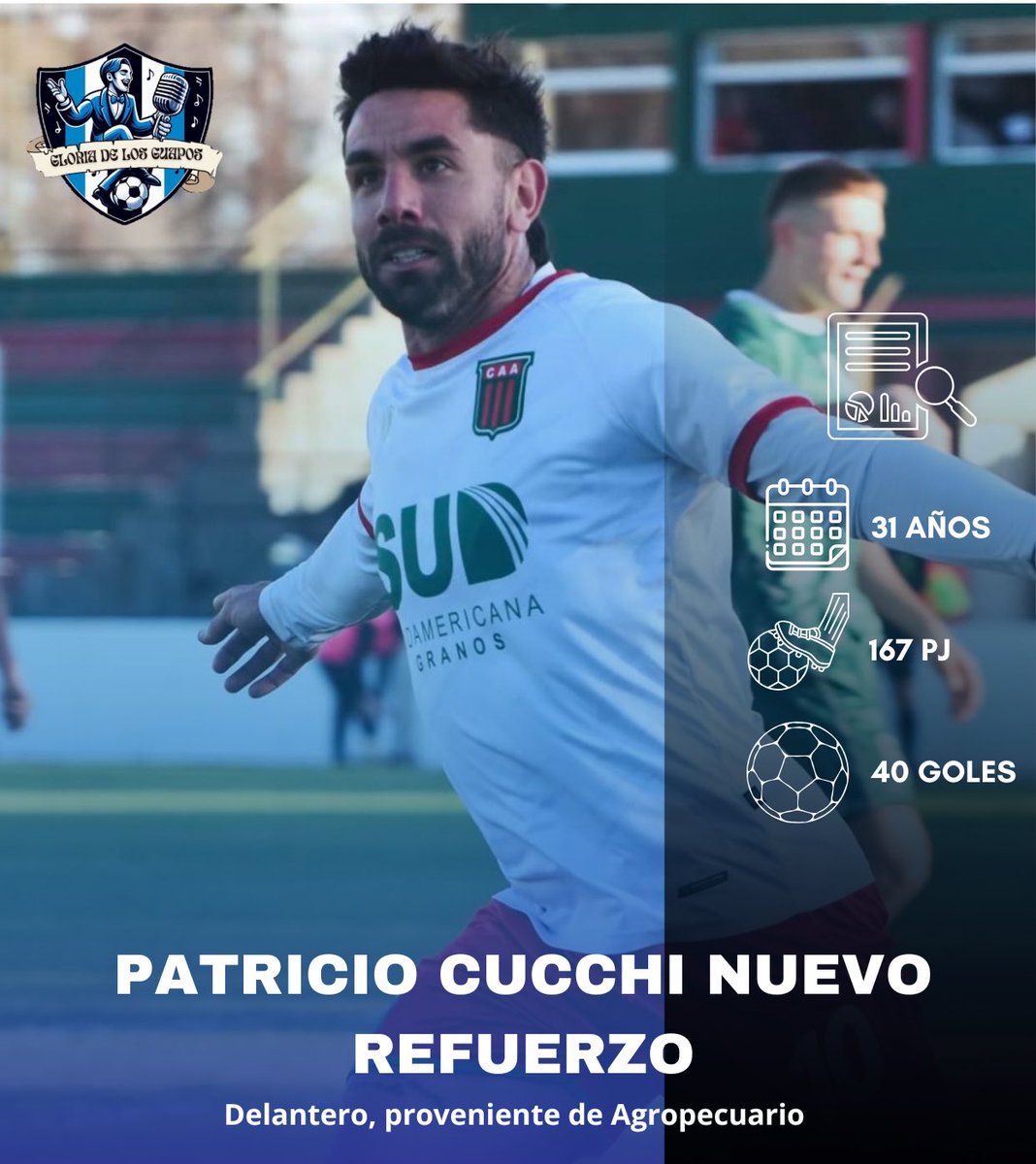 ✅ Siguen las caras nuevas 

✍️ Patricio Cucchi firmó contrato con #Almagro hasta diciembre de 2025.