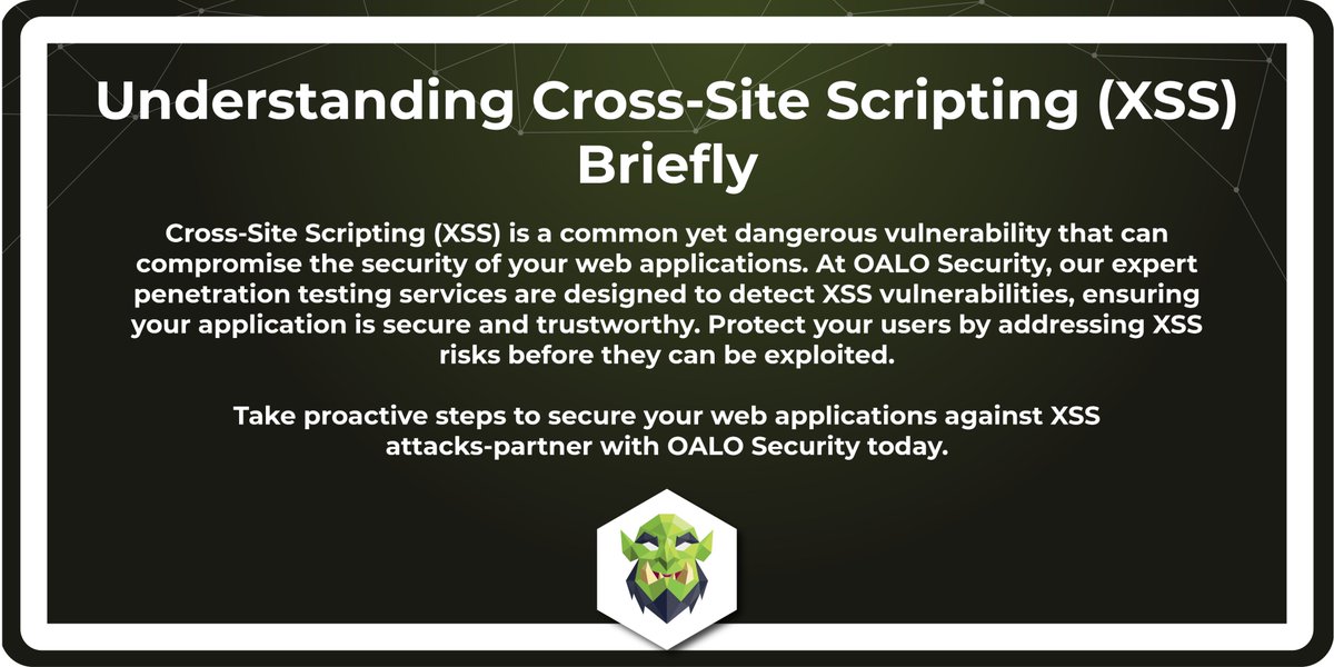 OaloSecurity's tweet image. Make sure your web apps are protected
#xss #crosssitescripting