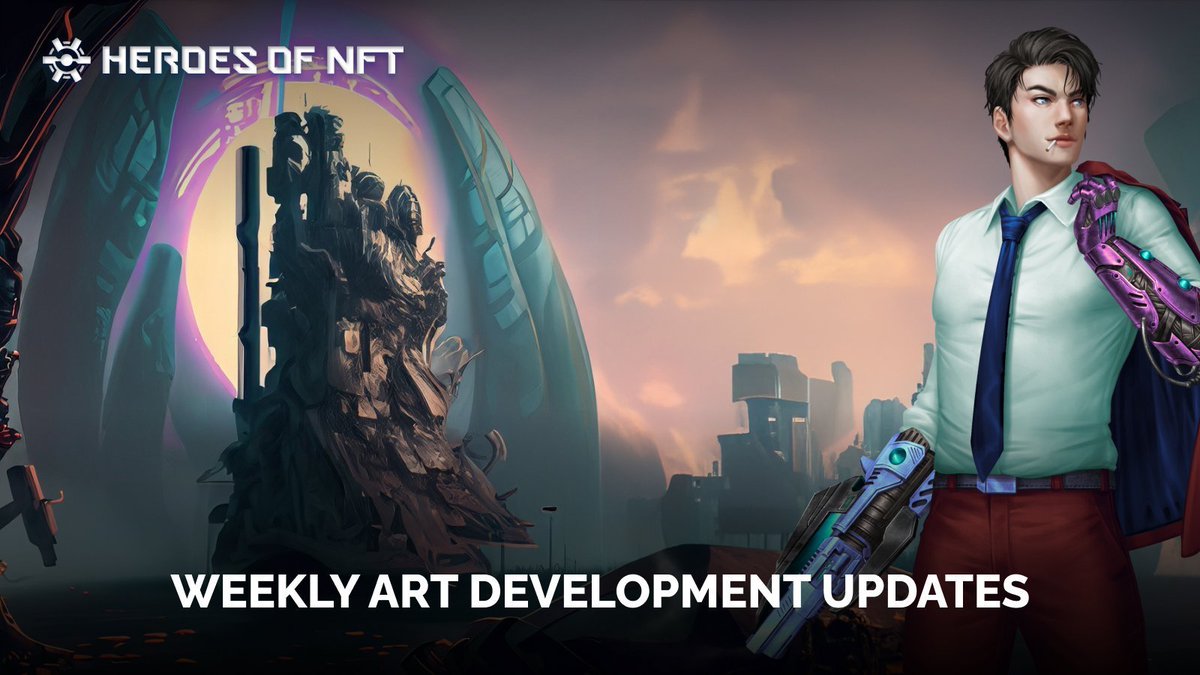 .<a href="/heroesofnft/">Heroes of NFT 本🔺</a> - Art Development Updates       

Our design team has so many things to share with you!  

Let's see what we achieved last week👇
