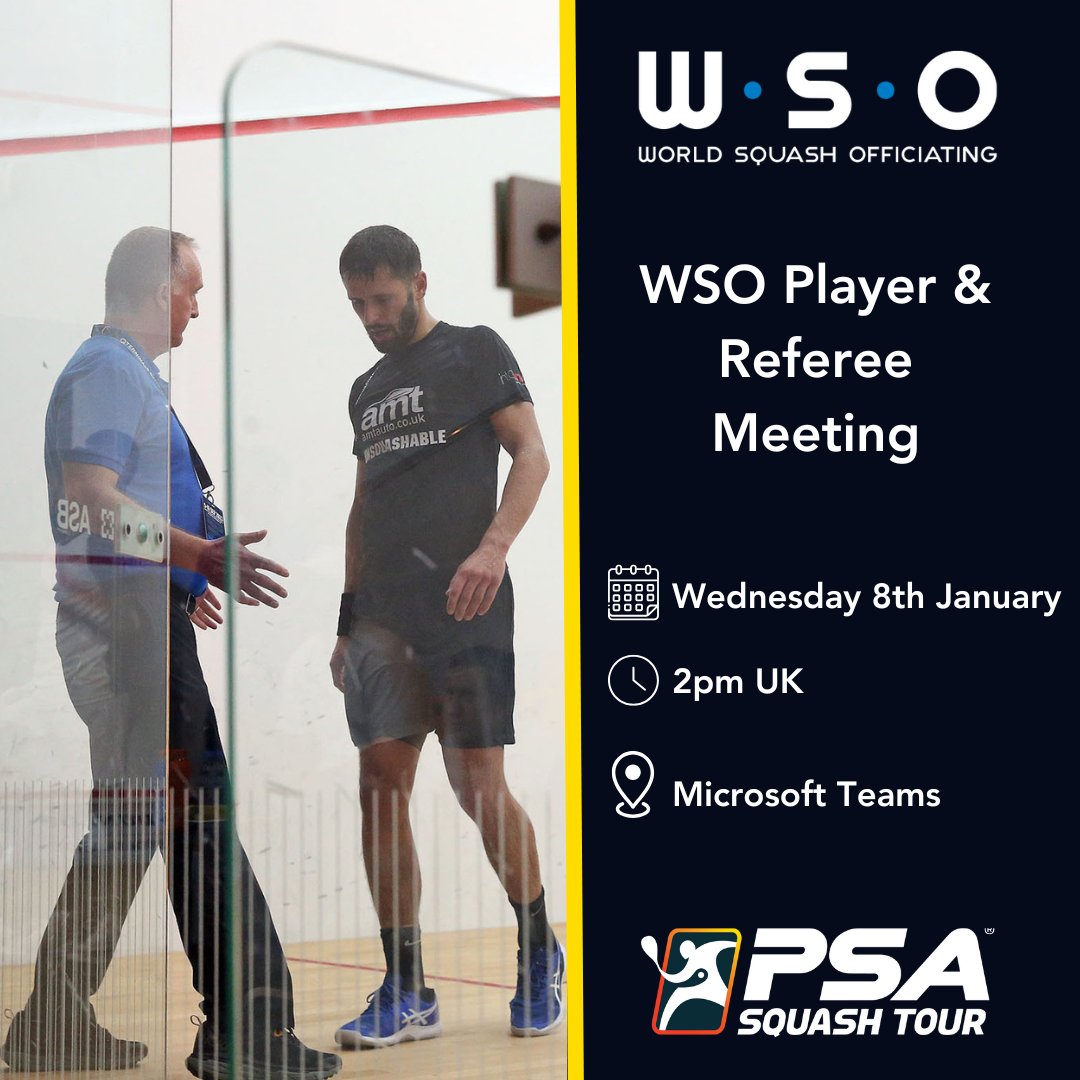 🚨 UPCOMING REFINAR 🚨

Join Head of WSO, Lee Drew, for key updates from WSO and a reflection on events before the festive break!

Sign up here: bit.ly/3Pk4l05

*This meeting is open to those holding WSO Level 2 and above.