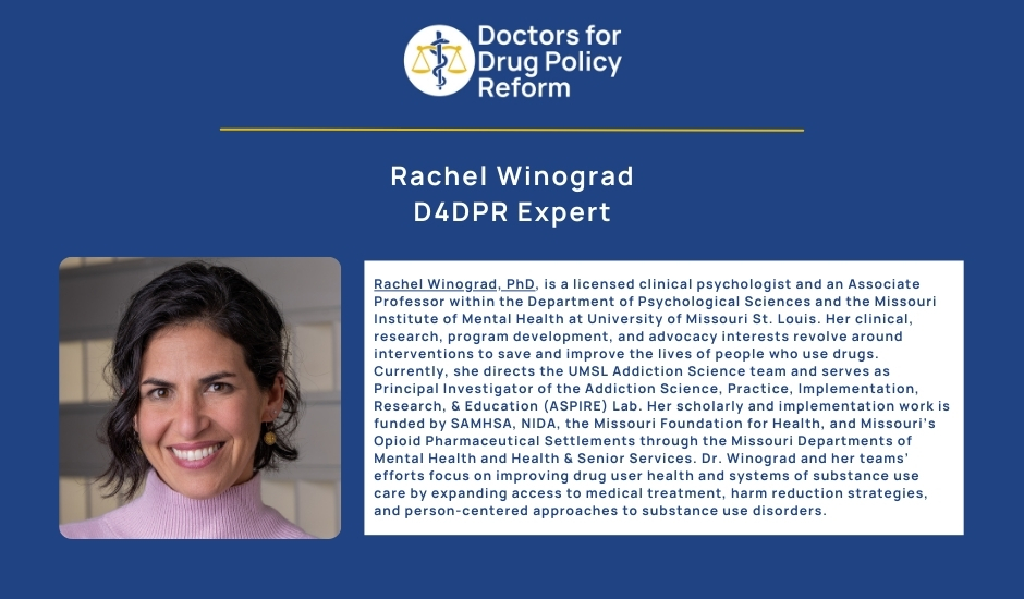 D4DPR -- Doctors For Drug Policy Reform (@d4dprorg) on Twitter photo D4DPR welcomes new Expert Rachel Winograd <a href="/rayraywino/">Rachel Winograd</a> to our team!
Learn more about our Experts at d4dpr.org/experts D4DPR welcomes new Expert Rachel Winograd <a href="/rayraywino/">Rachel Winograd</a> to our team!
Learn more about our Experts at d4dpr.org/experts