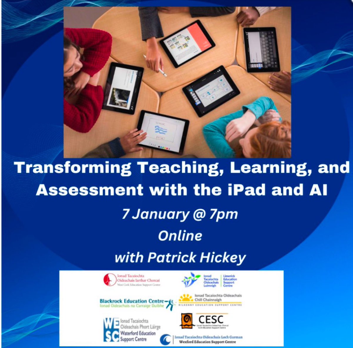 Limerick Apple RTC (@lmkapplertc) on Twitter photo Looking forward to kicking off the RTC webinars for 2025.
Join <a href="/PatrickHickey18/">Patrick Hickey</a> on Jan 7th to explore the iPad and AI.
👉Register here: lec.ie/courses-limeri… Looking forward to kicking off the RTC webinars for 2025.
Join <a href="/PatrickHickey18/">Patrick Hickey</a> on Jan 7th to explore the iPad and AI.
👉Register here: lec.ie/courses-limeri…