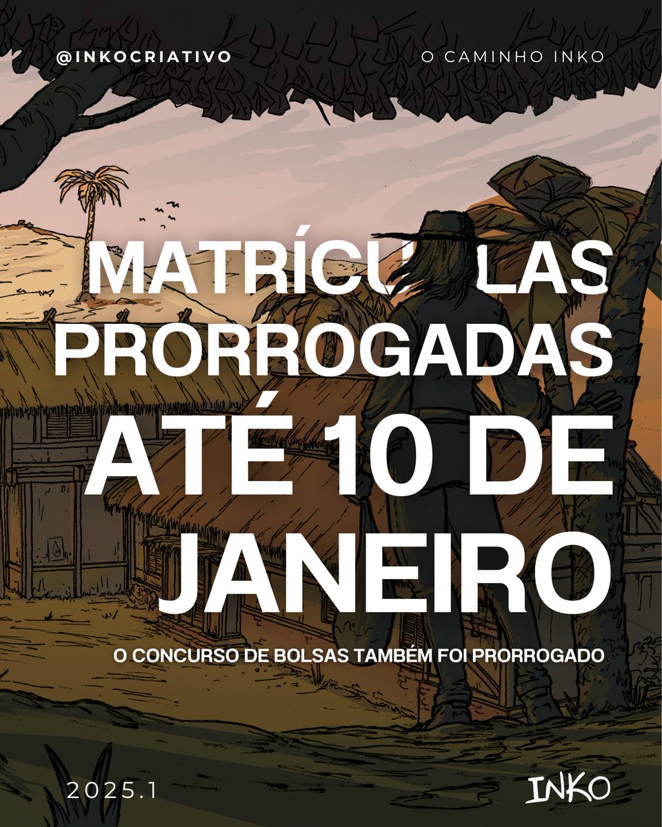 Abrimos novas vagas para cursos que tinham esgotado ! O concurso de bolsas também segue.

Bora fazer arte !