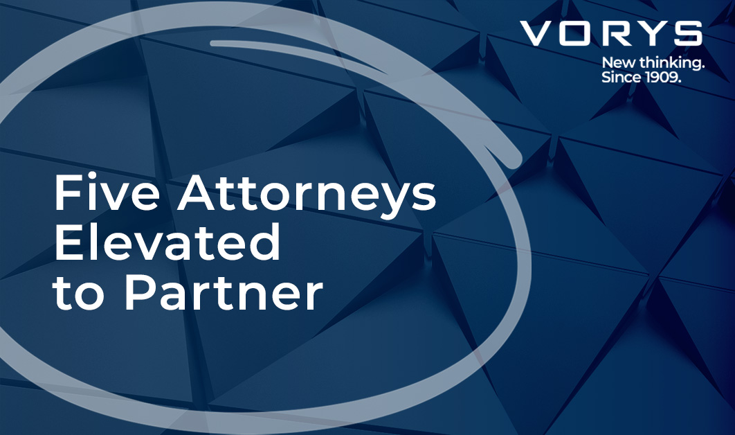 We're excited to announce that five Vorys attorneys have been elevated to partner.  To learn more about each of them, follow this link: ow.ly/cot550UyNe4