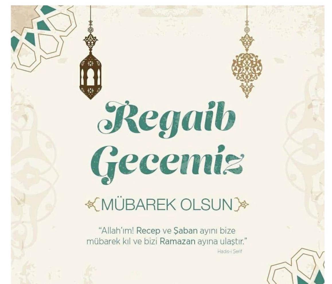Regaip Kandiliniz mübarek olsun.