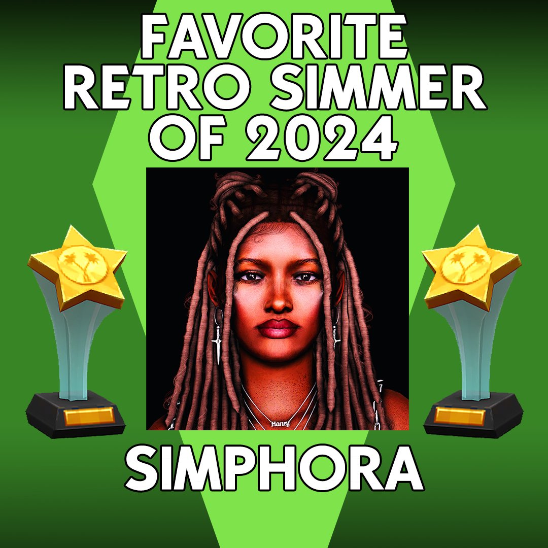 SimmysAwards's tweet image. FAVORITE RETRO SIMMER OF 2024: @simphoraa