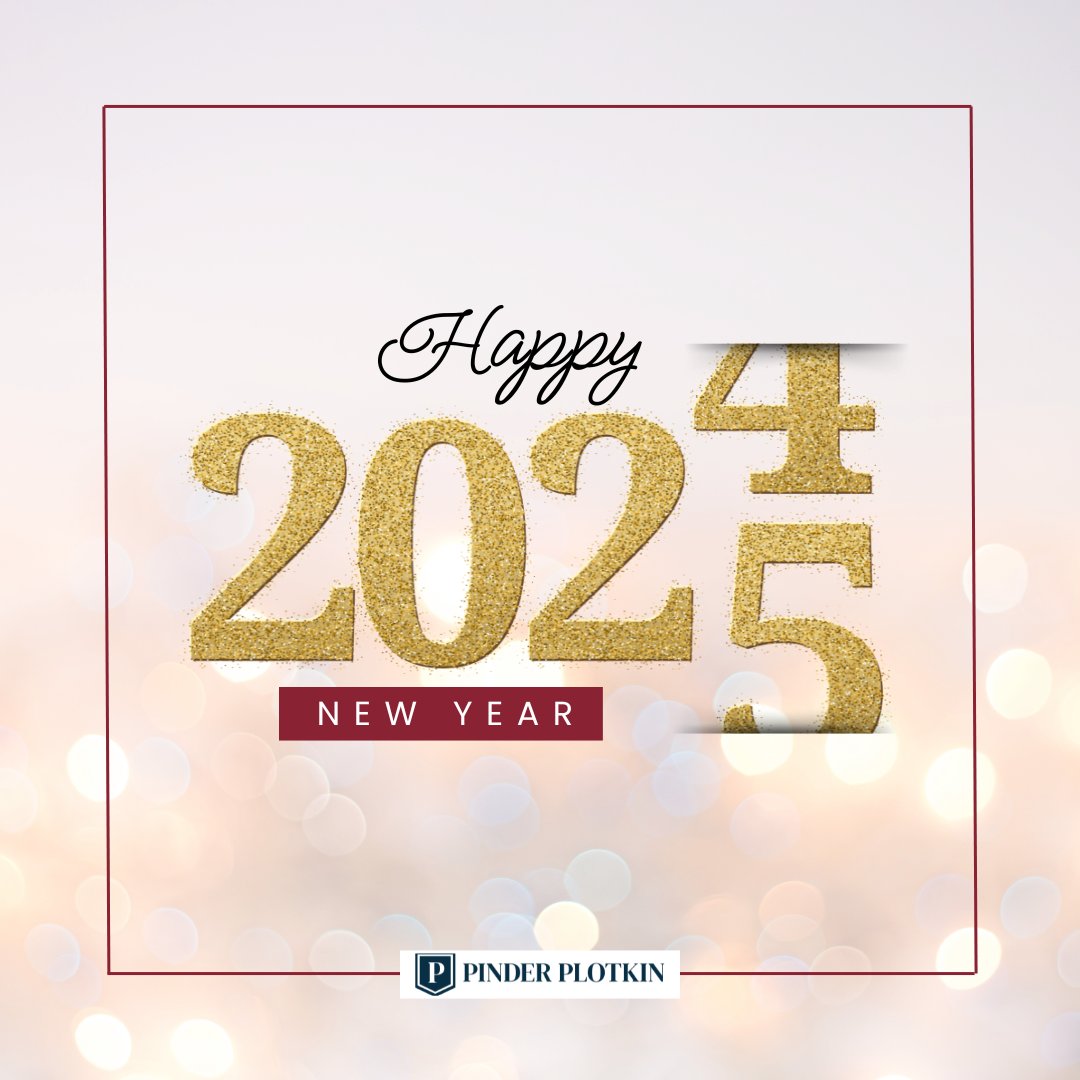 PinderPlotkin's tweet photo. Cheers to a Bright New Year! ✨

Wishing you and your loved ones a joyful, prosperous, and safe 2025 from all of us at Pinder Plotkin Legal Team. 🎆

Here's to new beginnings and continued support in the year ahead!

#HappyNewYear #PinderPlotkin #2025 https://t.co/FbBbjUkSM6