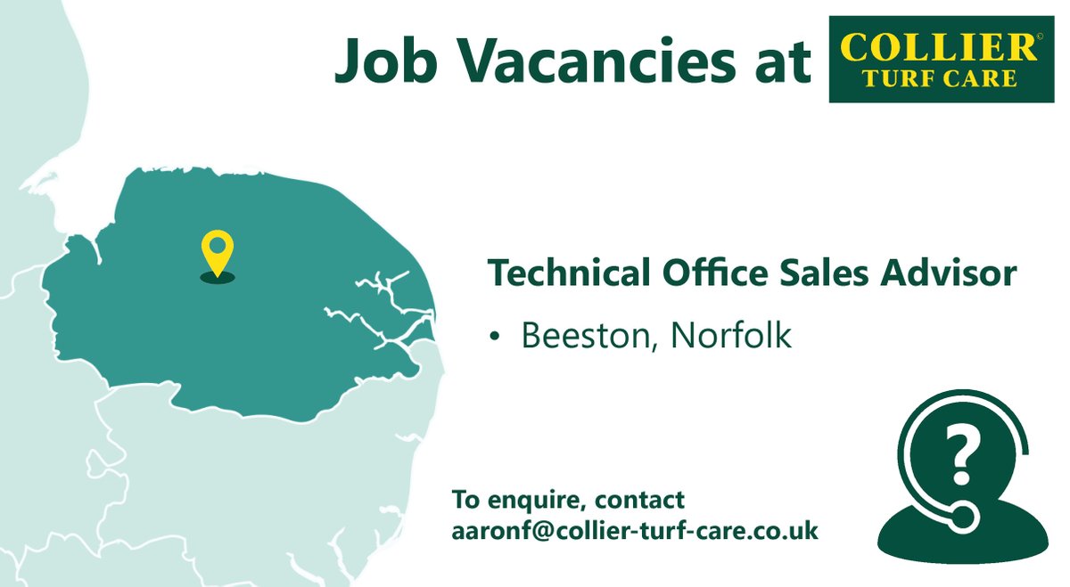 We are hiring! 

We are looking for a Technical Office Sales Advisor to support our team based at our head office in Beeston, Norfolk

For the full job description and how to apply, visit: ow.ly/NlT750UyFCm