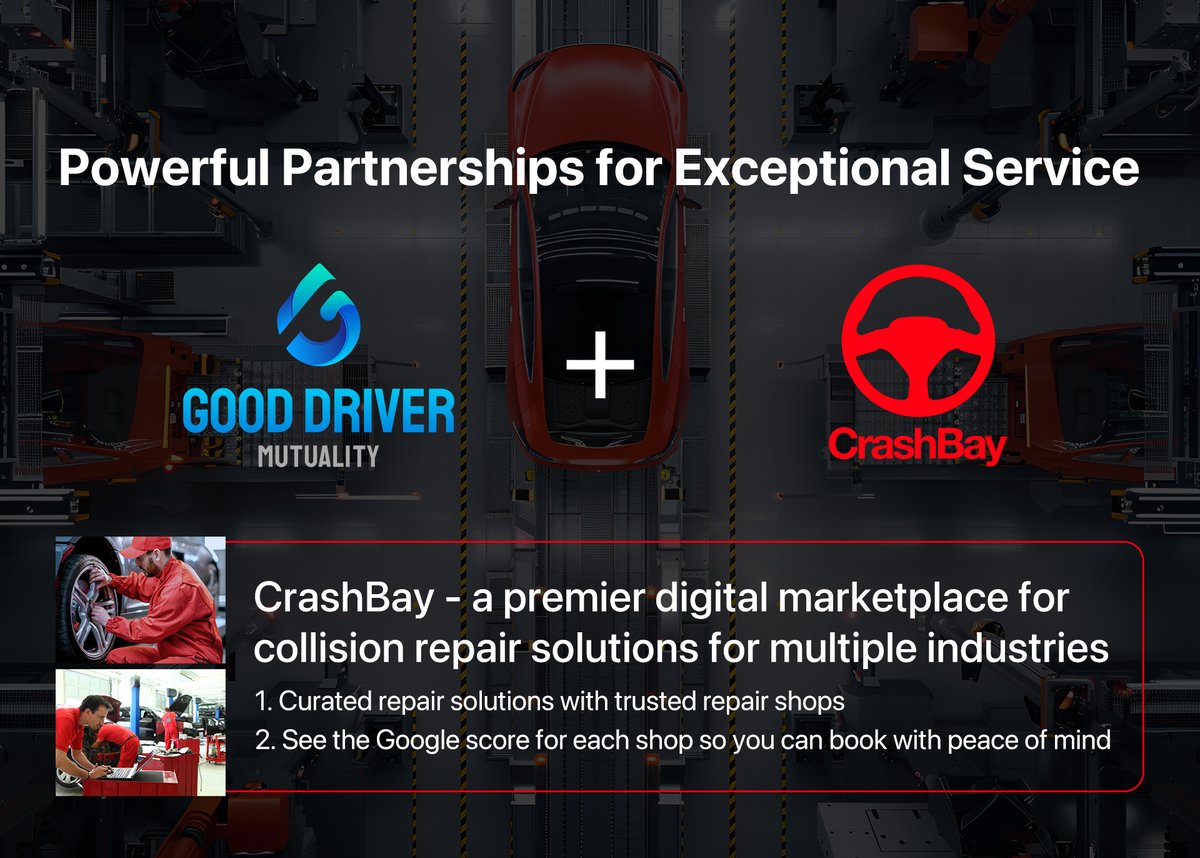 GoodDriverClub's tweet photo. Meet the ideal partner for auto repairs —— Crashbay! 💪 #GDM https://t.co/JD1yIMcdBs