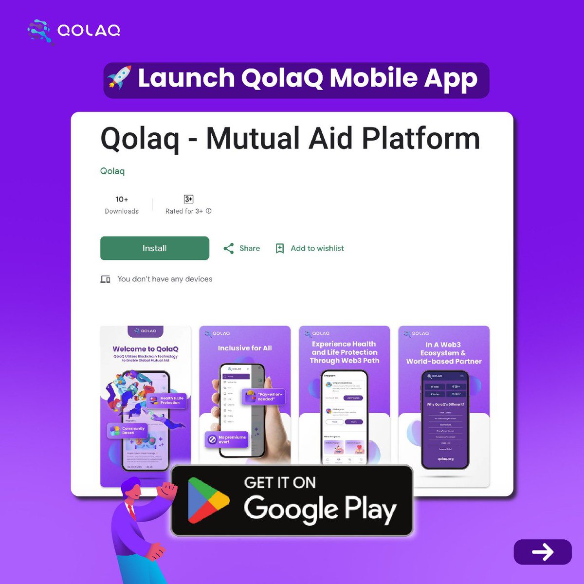 Qolaq_org's tweet image. 1. Launch donation platform ✅
2. Launch Qolaq mobile app✅
3. Collaboration with social foundation✅
4. Web3 for Edu✅

Here’s to an even greater 2025 &amp;amp; to achieving more milestone!🚀🚀
Let’s continue building!

#QolaqImpact #BlockchainForHumanity #Web3ForGood