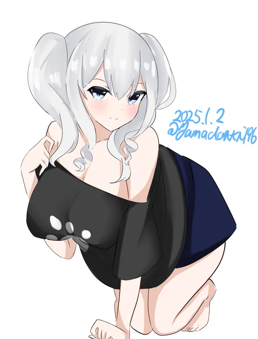 #艦これ版深夜の真剣お絵描き60分一本勝負 #艦これ版真剣お絵描き60分一本勝負_20250102鹿島さん 