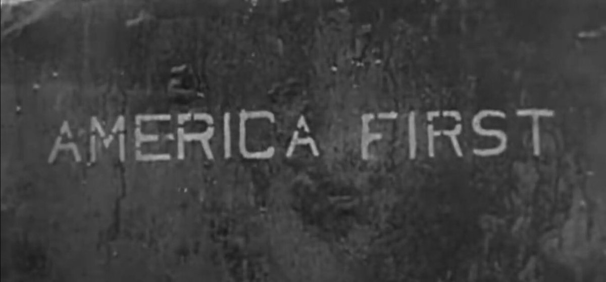 M40tired's tweet photo. @ianbremmer @campbellclaret @RoryStewartUK @RestIsPolitics 

Credit:World at War

‘America First’ painted on disabled US armoured vehicle, whilst German soldiers take a ‘cigarette break’ (Battle of the Bulge)

Isolationism doesn’t work, containing international alliances do. https://t.co/riZvJTJcCY
