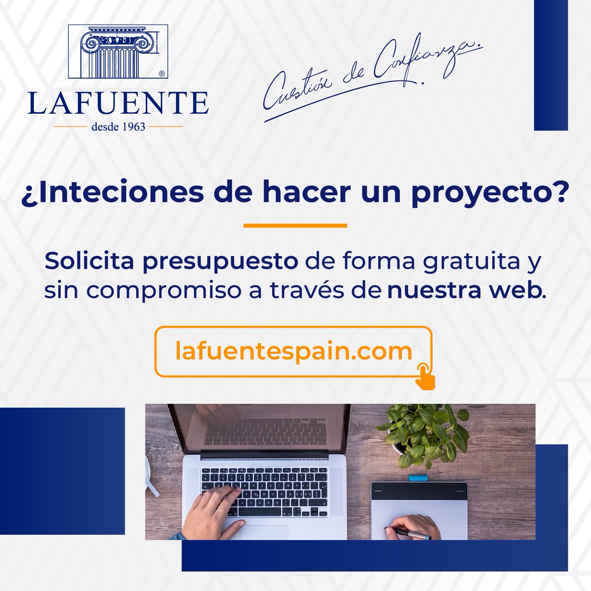 LafuenteSegovia's tweet photo. ¡Buenos días!
¿Estás pensando en realizar un proyecto de #obra o #reforma?
💰Cotiza tus soluciones constructivas a través de nuestra web de forma rápida, sencilla y sin compromiso 📲https://t.co/dDeFCmu09s
#Construcción #SolucionesConstructivas #Presupuesto #Madrid #LAFUENTE https://t.co/sskInzAuNM