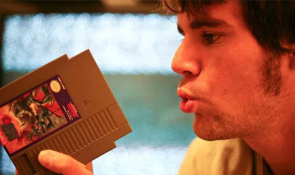 hushfadeh's tweet image. Blowing into cartridges to make them work - the ultimate gamer struggle.#90sKids